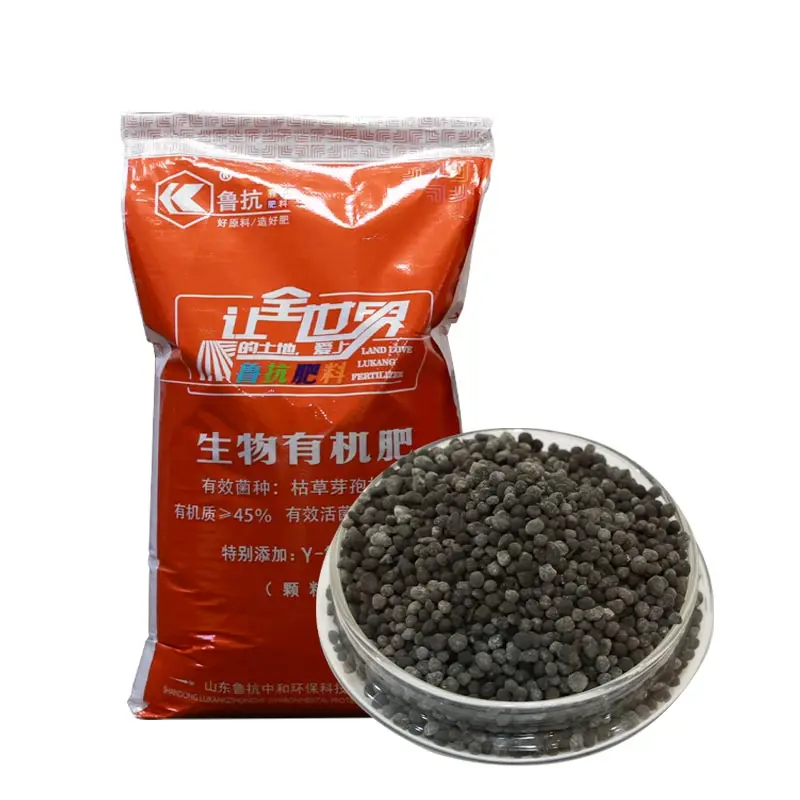 Lukang Factory Price Agriculture Plant Gamma-aminobutyric Acid Humic Acid Bio Organic Granular Fertilizer