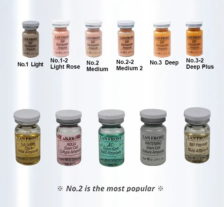 Multiple Color Face Treatment Liquid Foundation Mesowhite BB private label foundation For Beauty Salon