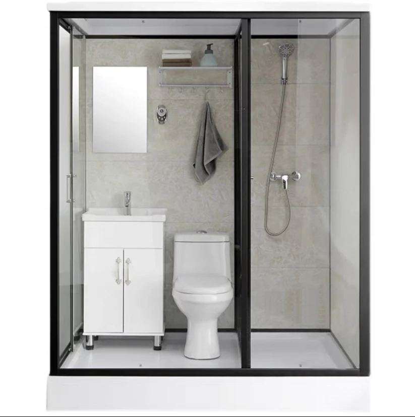 Для ванной комнаты с сборные душевая кабина с Wc Туалет неотъемлемой частью для ванной комнаты