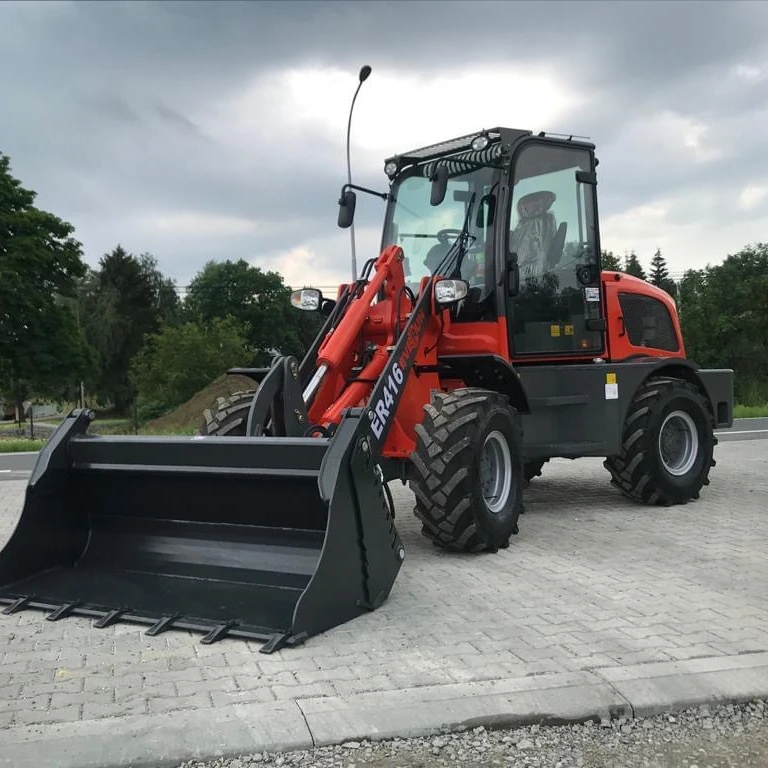 EVERUN ER416 garden earth-moving construction compact articulated mini wheel 1.6ton loader