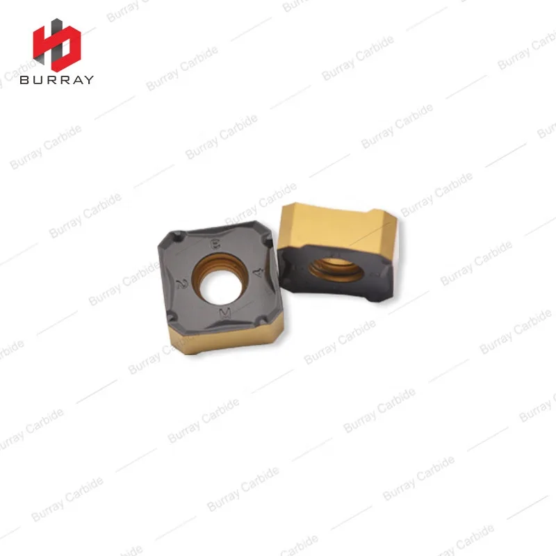 345R1305M-PM Face Milling Insert, Square Cermet Inserts with High Poductivity in Terms of Feed per Tooth and Metal Removal Rate