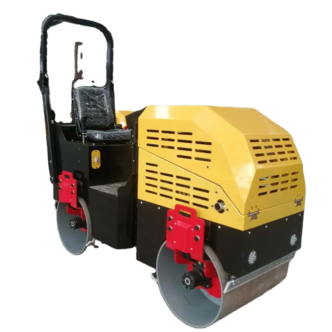 1 ton road roller compactor high performance road roller double drum vibratory road roller/soil compaction machine