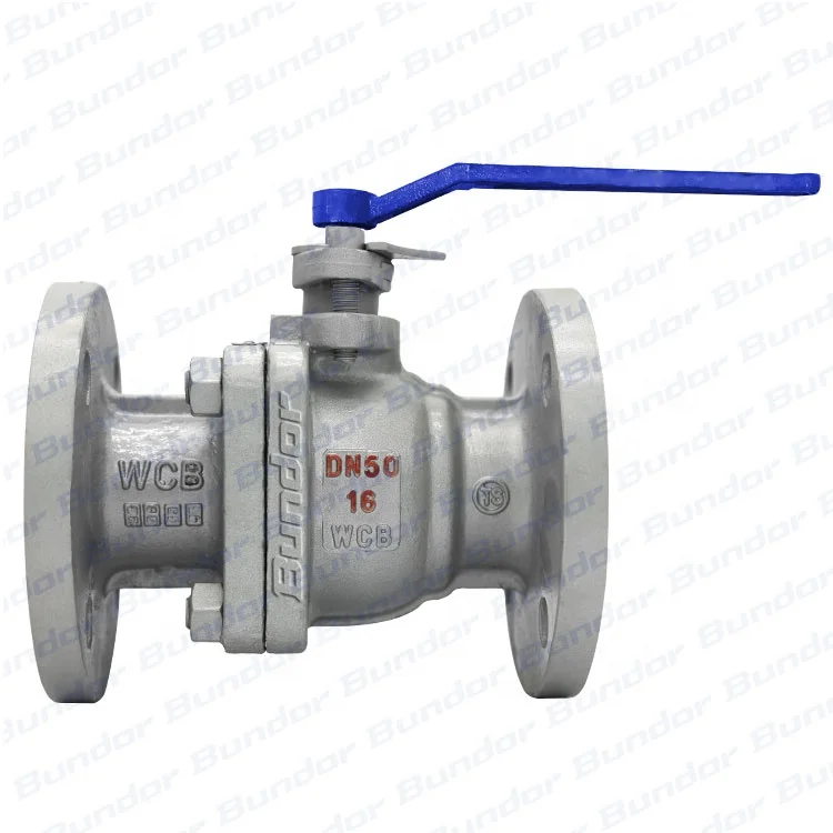Bundor PN16 handle sleeve 1000wog WCB 5 inch Flanged DN25-DN250 Ball Valve