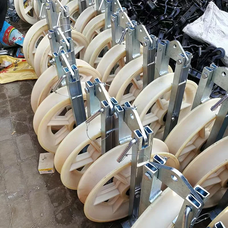 Fiber optic cable nylon pulley single roller