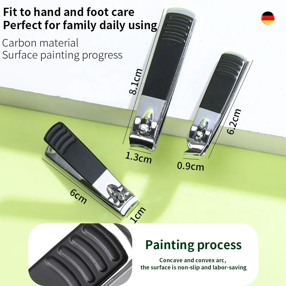 Portable Stainless Steel Nail Clipper Travel Grooming Kit New Trending 16-Piece Manicure Pedicure Set for Nail Art