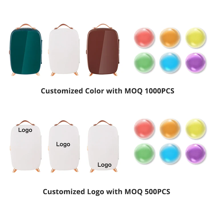 Wholesale beauty cosmetic 6 liter mini glass car fridge mini retro fridge