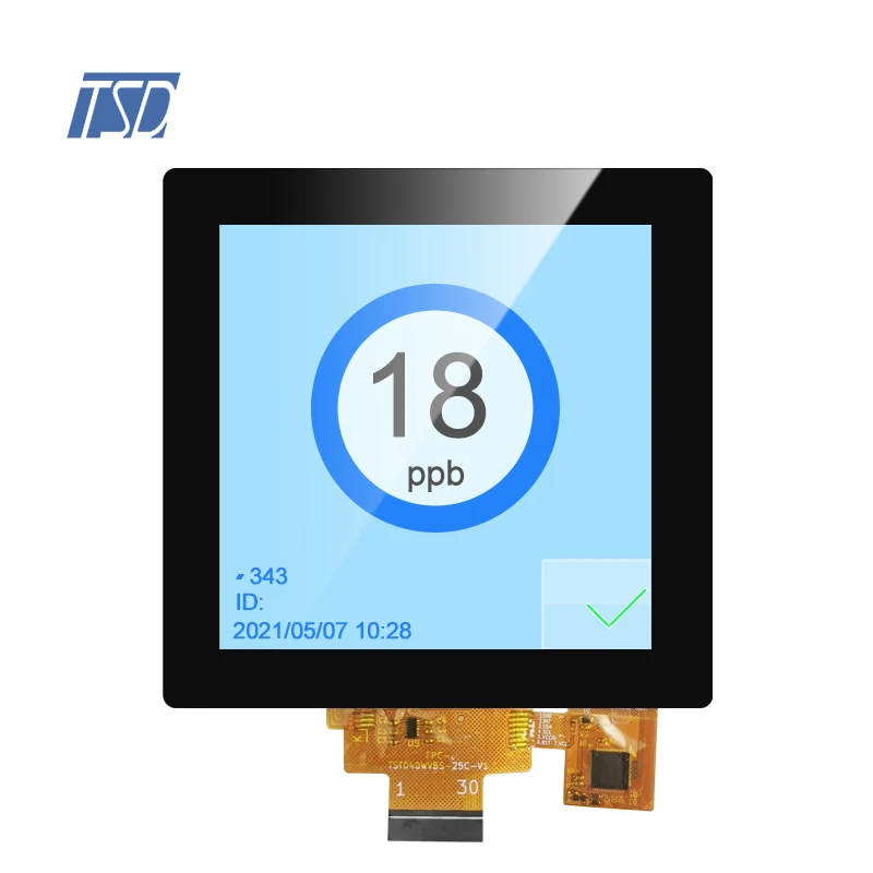 Custom 4' 4 Inch 720x720 Resolution MIPI USB I2C Interface Capacitive Touch Screen