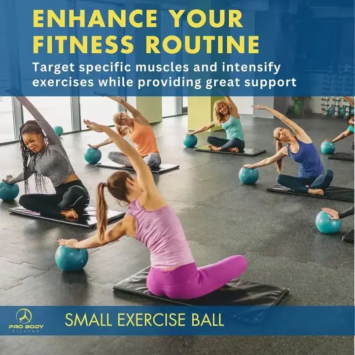 Gym Pilates Ball Small Yoga Exercise Ball Inflatable 20-25 Cm Small Mini Balance Yoga Custom Pilates Ball For Sports