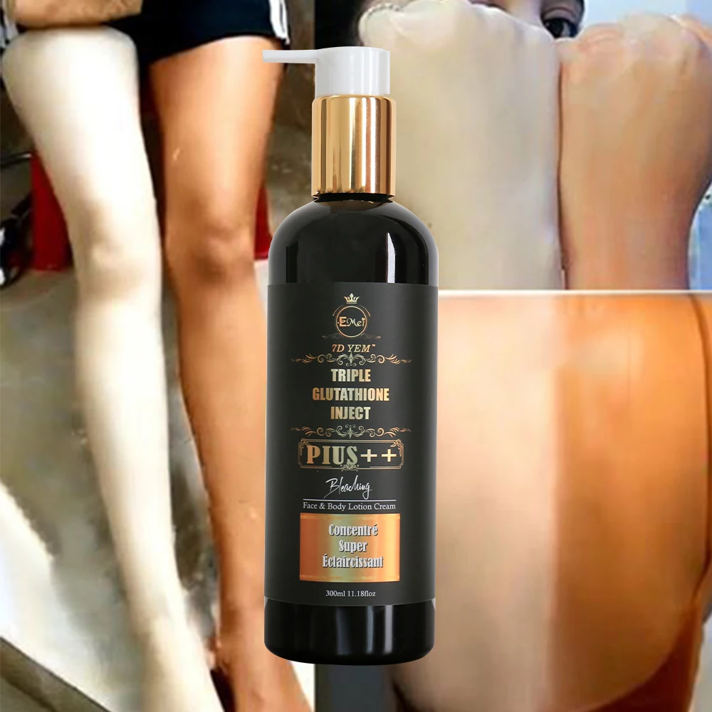 7 Days whitening skin body lotion double glutathione Brightening moisturizing anti aging 300ml glutathione body whitening lotion