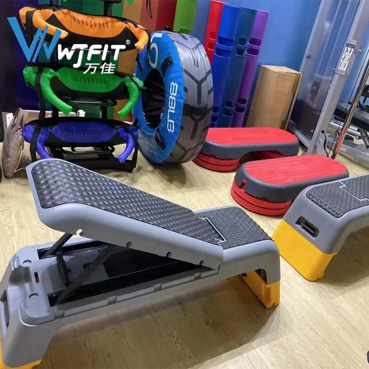 Non-Slip Adjustable Aerobic Step Bench Step Platform for Exercise Yoga Cardio Training