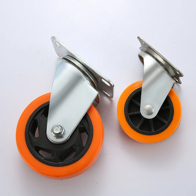 medium duty caster wheel manufacturer 4 inch castor top plate with brake for equipment and machine