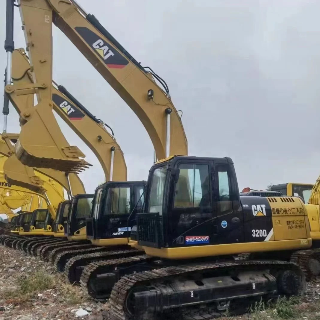 Б/у гусеничный экскаватор CAT 320D, Высококачественная японская б/у строительная машина, 20-тонный экскаватор cat320d