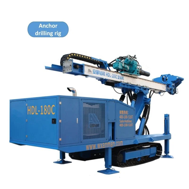 HDL-180C micropile construction casing rod followed drill superior and reliable quality full hydraulic drilling rigs