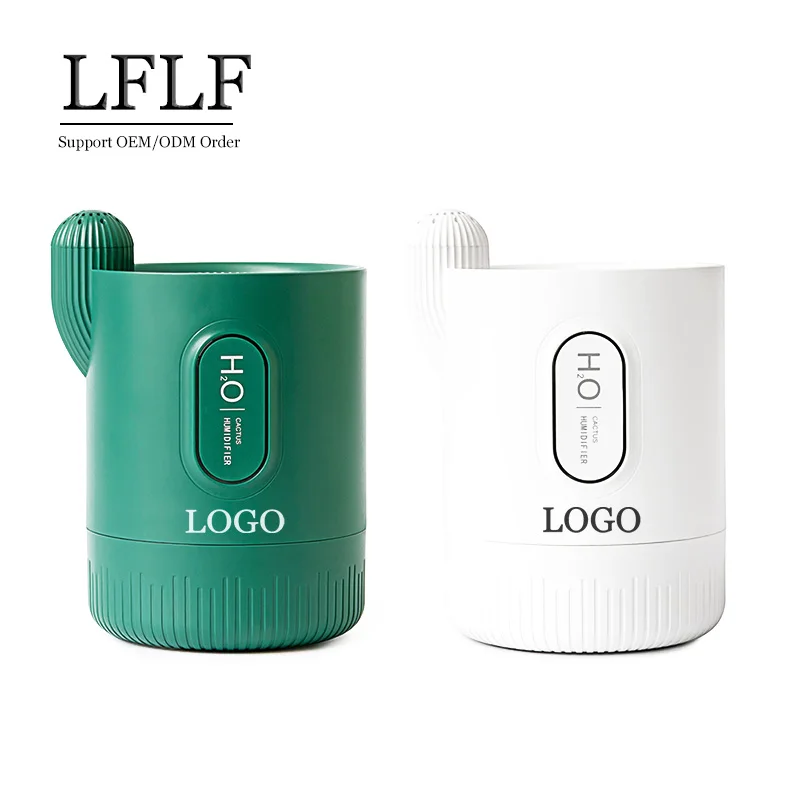 330ml New cactus USB rechargeable humidifier essential oil aroma diffuser with colorful LED night light unique products to sell