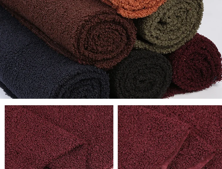 Hot sale Teddy fleece fabric polyester  fall/winter lamb wool coat plush fabric