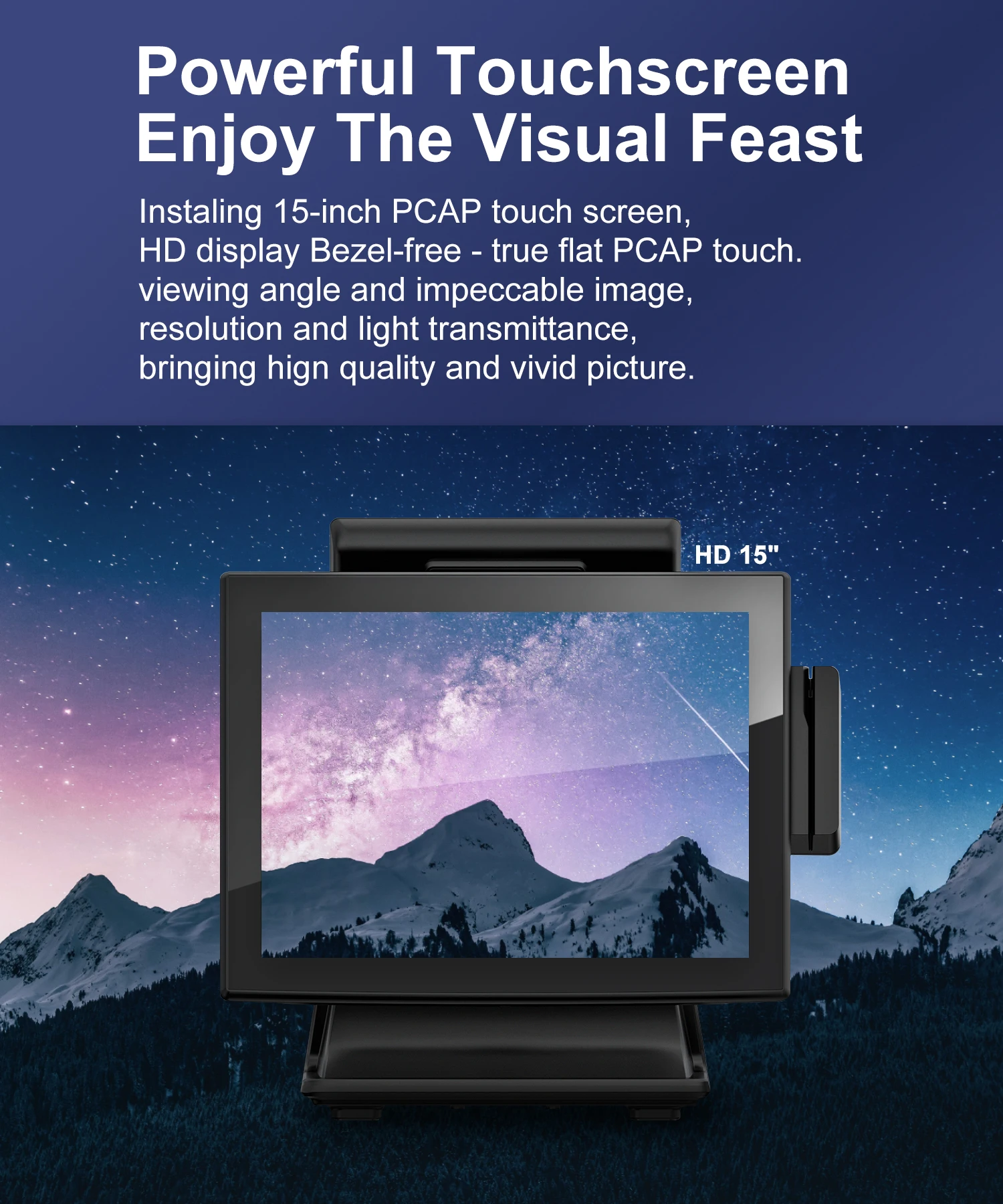 caisse enregistreuse complet POS Terminal nfc android windows pantalla pos inteligente terminales de registradora