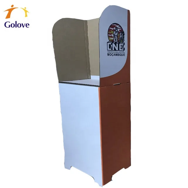 Mozambique cardboard election station polling booth for one person