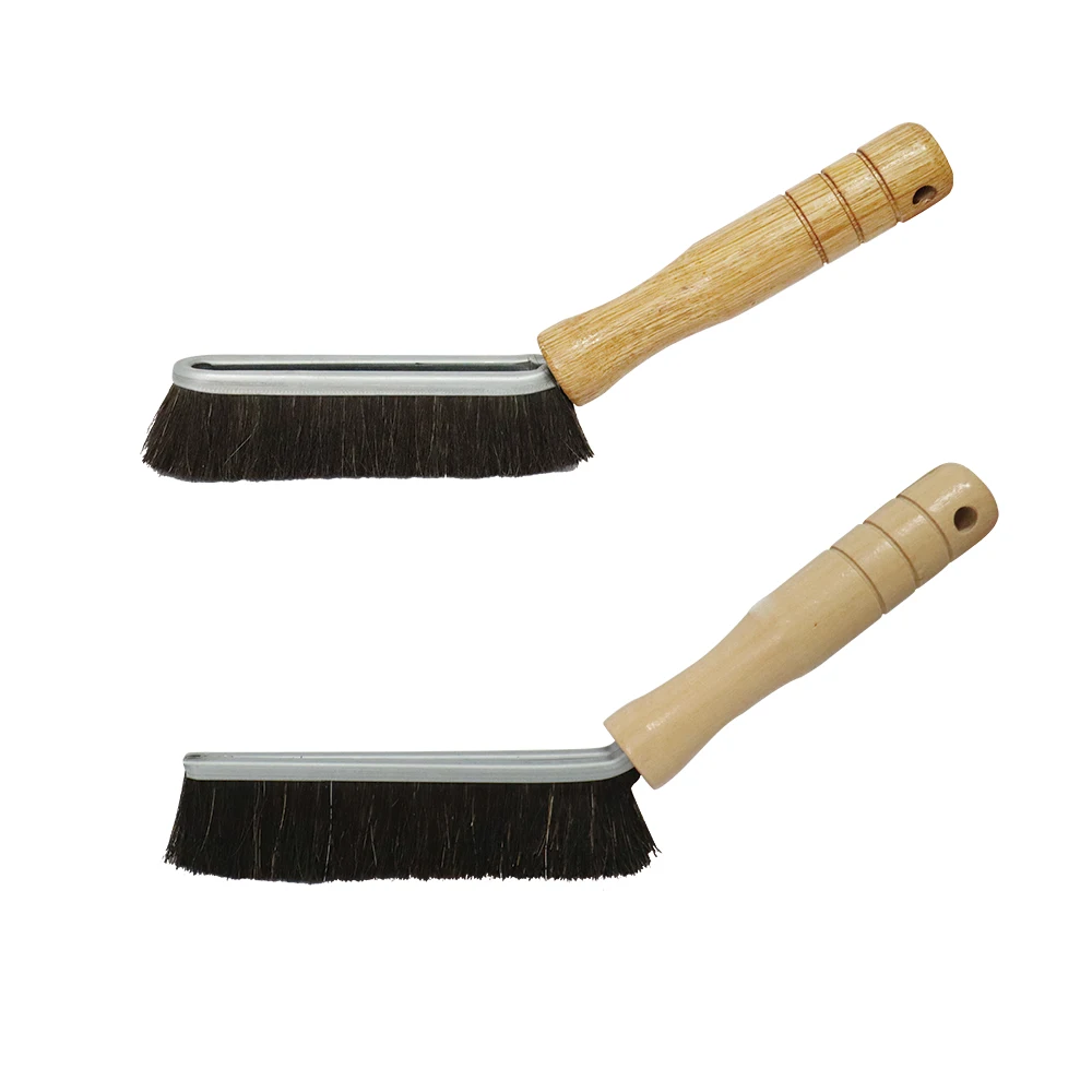 Factory supply Wood Handle Industrial Mustache Brush  for Thread Compound 8rd BTC Line Pipe Tubing & Casing Thread