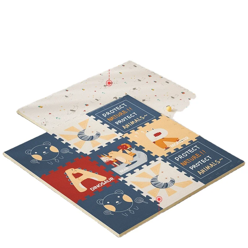 UD Shining Baby Mat 6pcs Play Carpet 58x58x2cm Baby Mattress PE Foam Puzzle Mat Floor Carpet Rug for Kids Climbing Pads