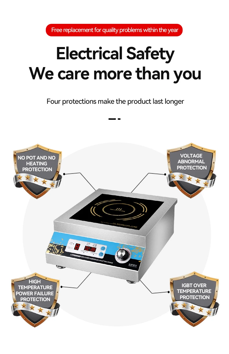 Low Price High Power 5000w Commercial Small Magnetic Induction Cooker