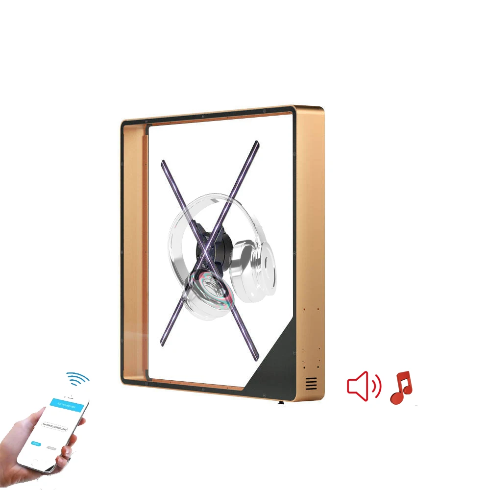 Ventilateur holographique 3d hologram in the air advertising display outdoor video holographic projector 3d hologram fan