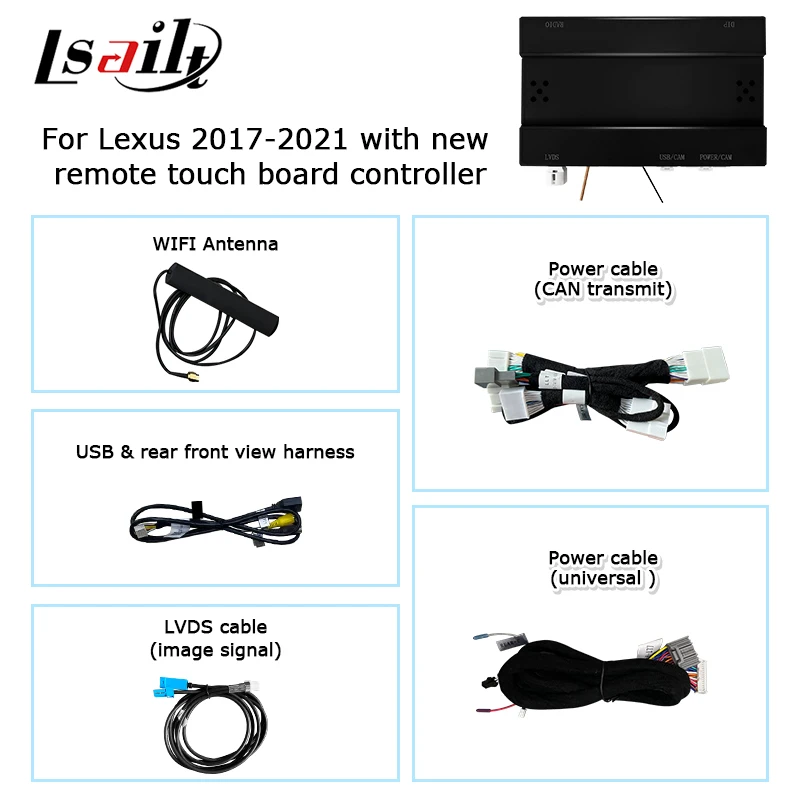 Беспроводная интерфейсная коробка Lsailt Carplay для Lexus LC500 LC500h LC 17-21 поддержка беспроводного android auto