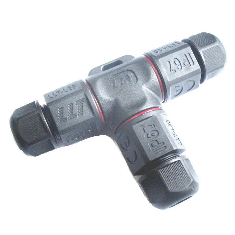3 pin led outdoor lighting waterproof wire connector,T-type screw terminal block connector