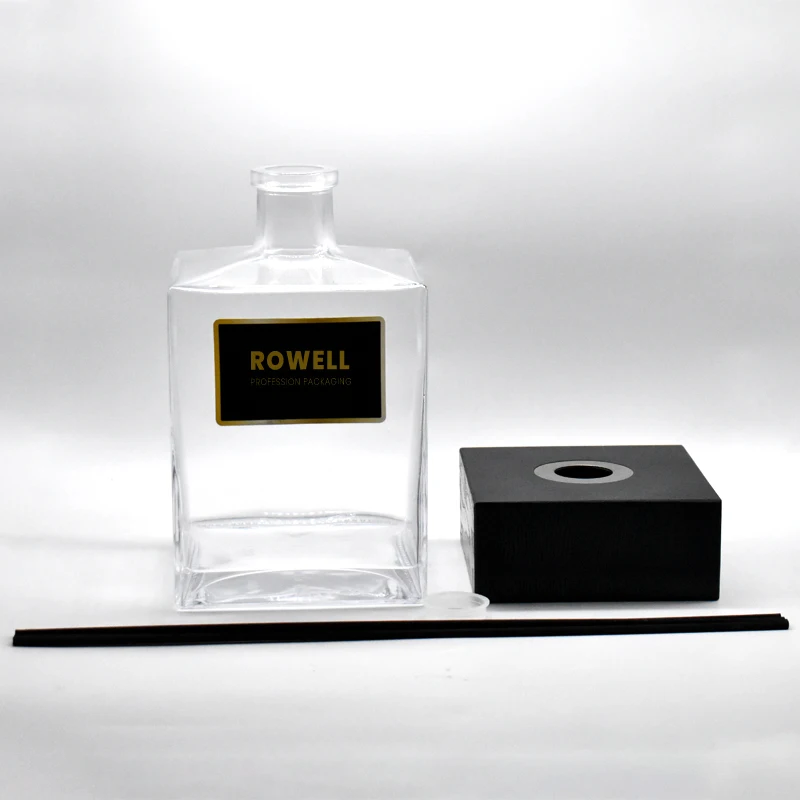 5L 5000ml Luxury Clear Reeds Diffuser Glass Bottles with Wooden Cap