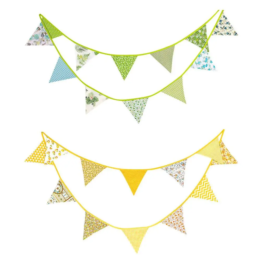 
Cotton Banner Hanging Flag Pennant Birthday Party Supplies Decoration Birthday Party Supplies Party Pennant Flag Banners 