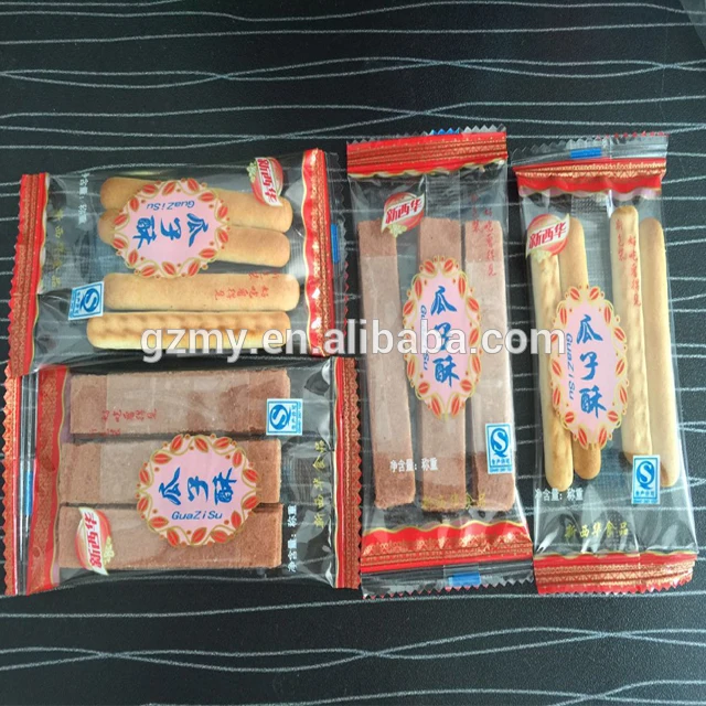 Moon Cake Making Machine Milk Cookies / Bread Pillow Type Packing Machine Machinery