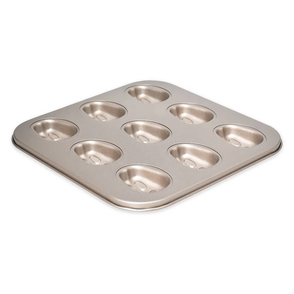 9 Cavity Carbon steel rabbit Shape Baking Pans Sheet Muffin Cake