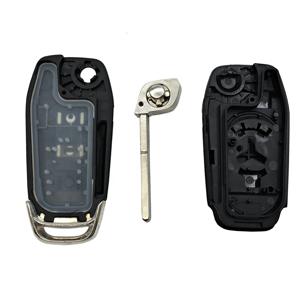 3 Buttons Flip Car Remote Key Shell Fob Smart Housing For Ford Fusion Escort Focus Mondeo Ranger