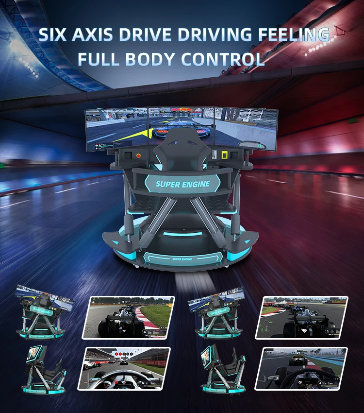 Симулятор вождения Vr F1 автомобильные игры автомобиль с гоночной электронной игрой шестиосевой динамический симулятор Pri