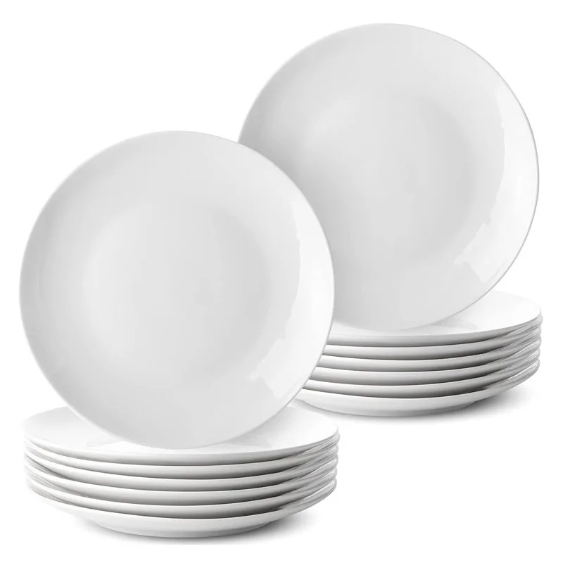 Высококачественная керамическая тарелка из белого фарфора, 12 дюймов