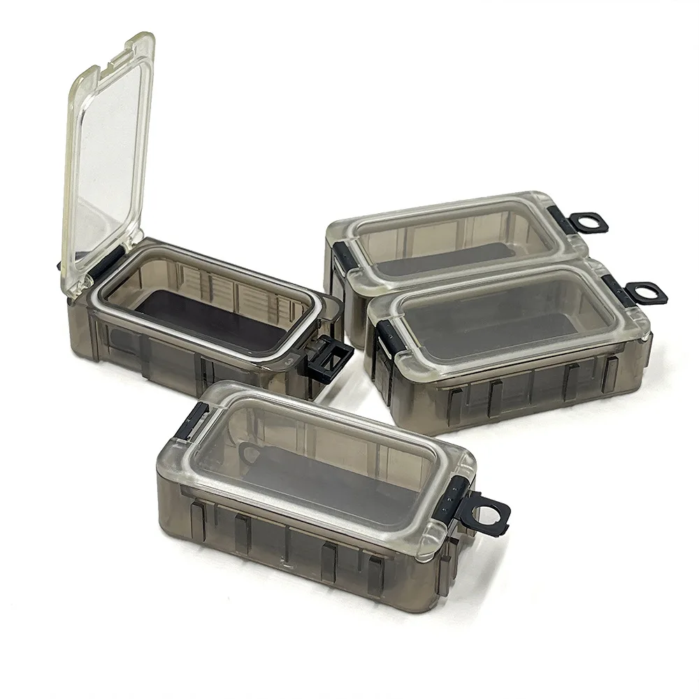 New Oem 8*4*2.3cm Multi-purpose Fishing Tackle Box Glow Seal Strip Waterproof Magnet Freely Assembleable
