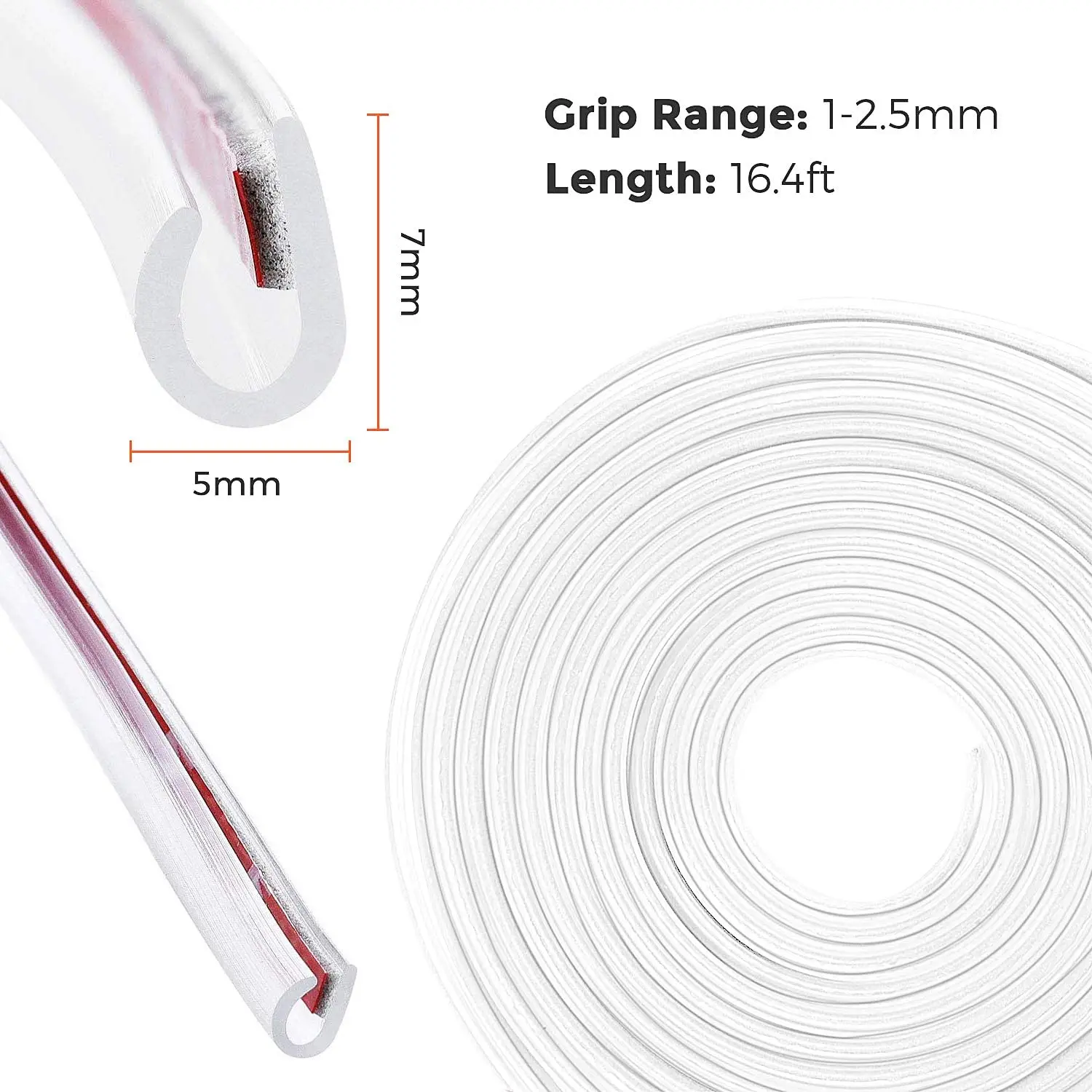 Door Edge Guard Lining Protect Trim Molding D.I.Y. U Shape Rubber Seal Protect Strip for Car Door Trunk Engine Cover