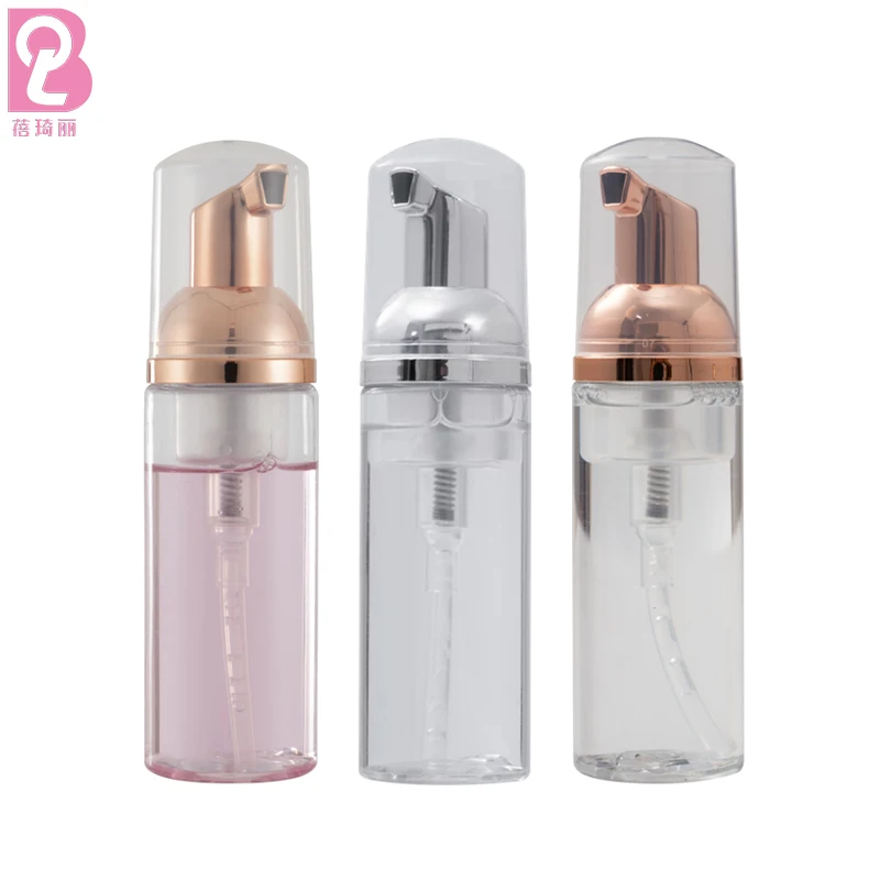 Beiqili 30ml 50ml Empty Facial Foaming Plastic Lash Shampoo Bottles Eyelash Extension Soap Foam Pump Cleanser Set Foam Bottle