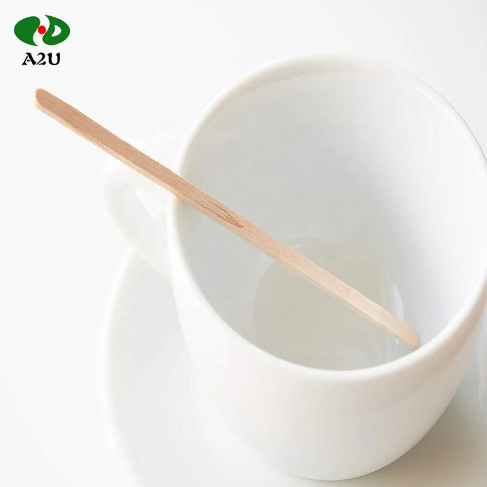 2021 Hot sell Disposable Wooden drink coffee stirrer bar
