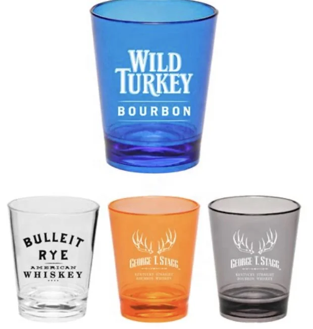 Hot Selling 1.5 Oz Custom Sublimation Bullet 2oz Luxury Mexican Tequila Shot Glasses