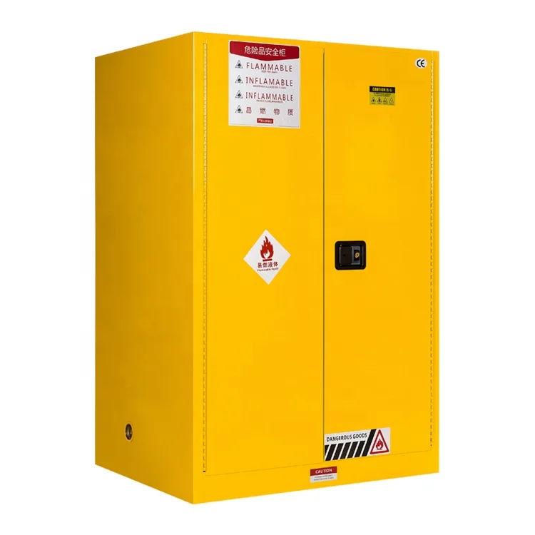 Steel Safety Storage Cabinet for Liquids Fireproof Leakproof Cabinet Metal Combustible Flammable Chemical Cabinet