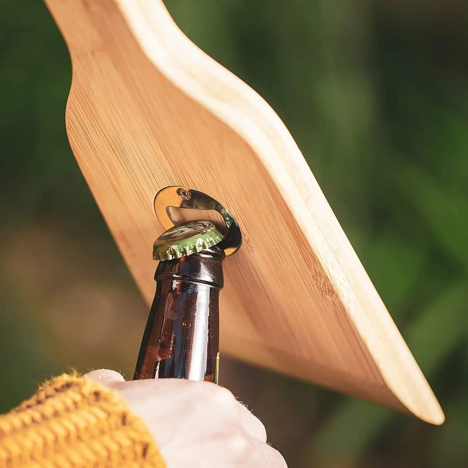 PUSELIFE лидер продаж инструменты для барбекю открывалка бутылок из натурального дерева скребок чистки гриля