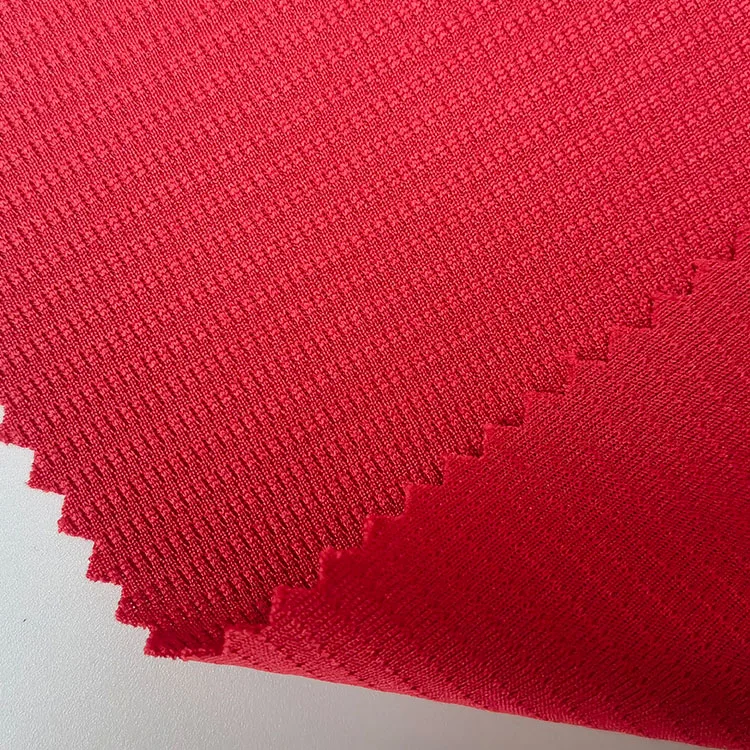 Factory direct sale 210gsm 100%polyester mesh honeycomb plaid bird eye fabric for t-shirt