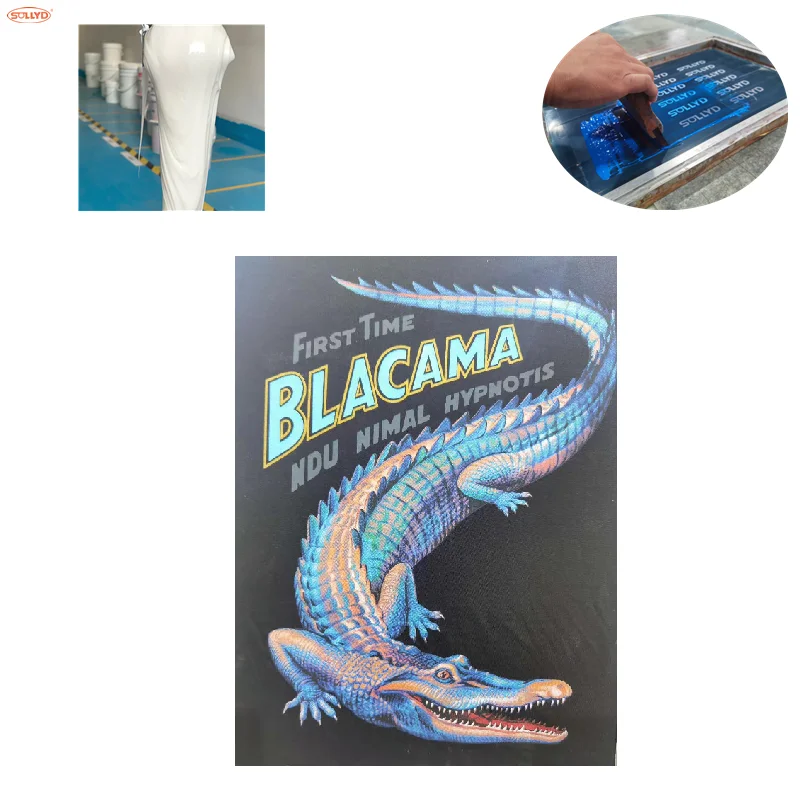 SOLLYD manufacture Super Soft matt Non-pvc Plastisol ink screen printing used for t-shirts screen printing Machine production