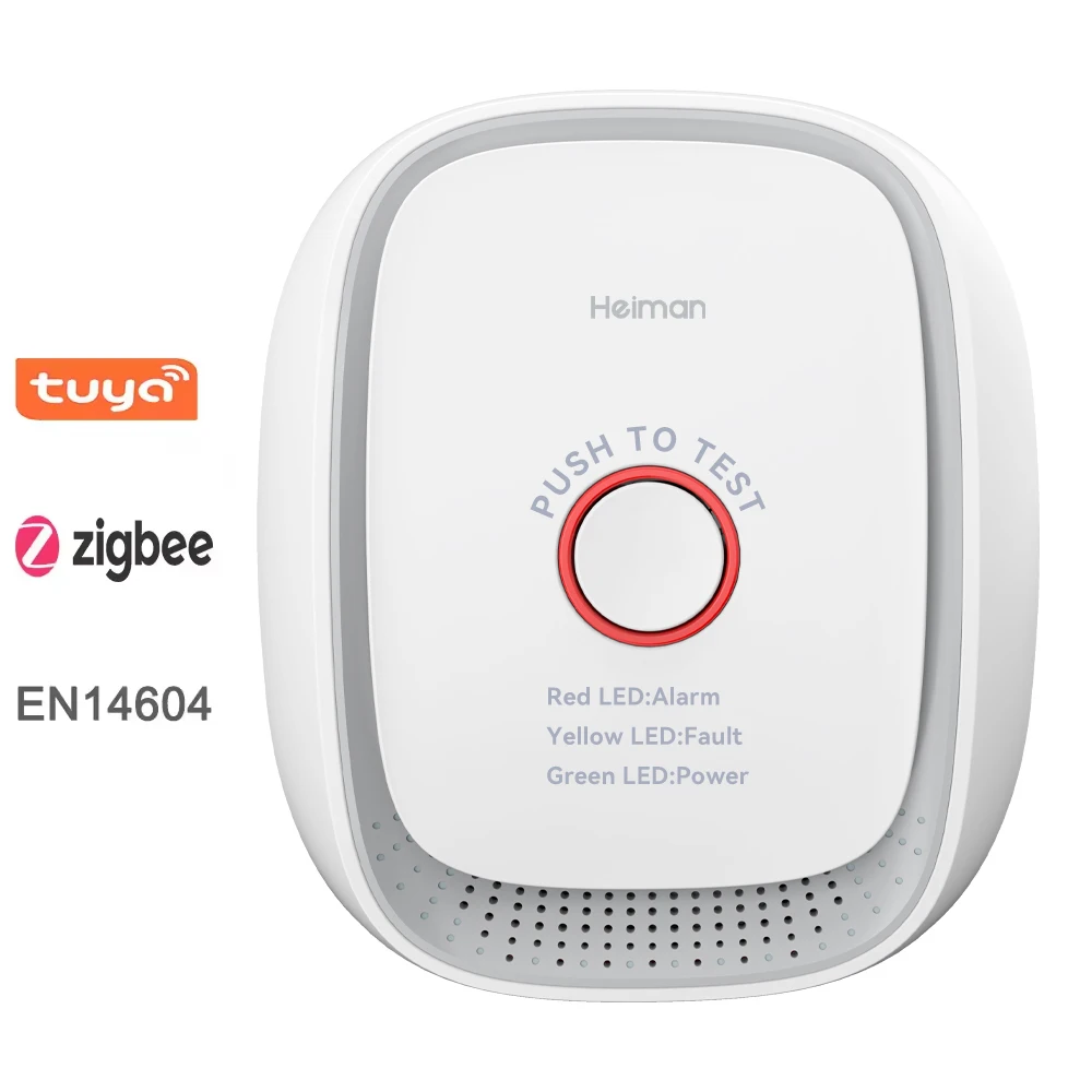kitchen new products 2024 tuya zigbee natural gas detector lpg gas detector alarm  for home kitchen