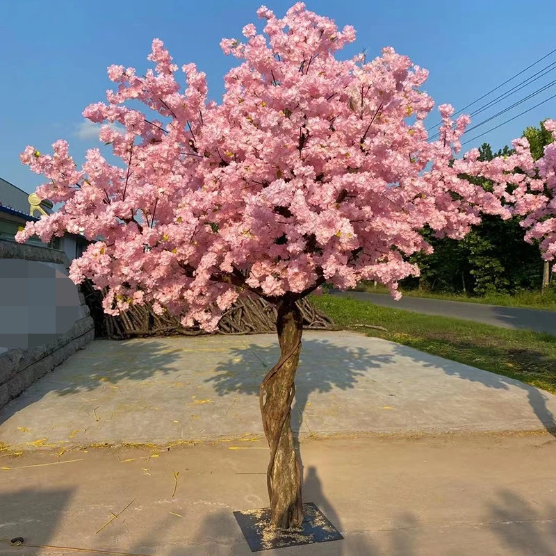 Hotel shopping mall plant wedding simulation cherry tree landscaping