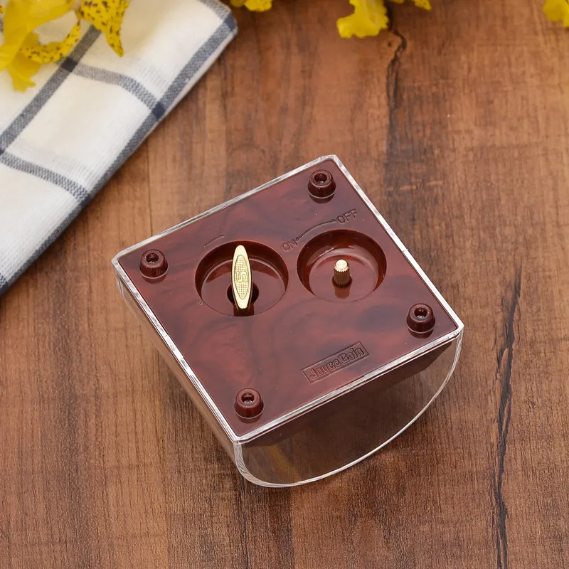 acrylic dome Music Box 18 note wind up musical movement