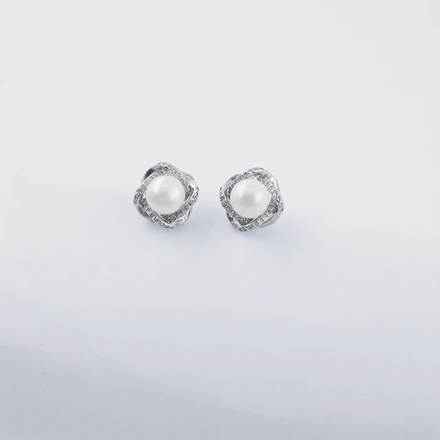Женские 925 серьги с пресноводным жемчугом