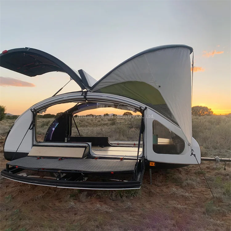 Mini Tent Mobile Small Camper Caravan Camping Traveltrailer Off Road Teardrop Trailer