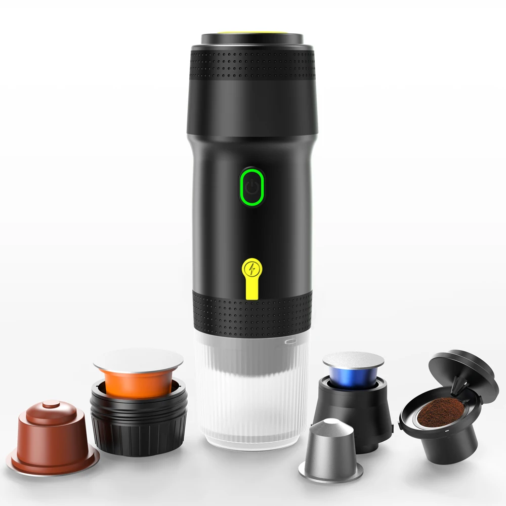 Electric Portable Espresso Capsule Small Wireless Outdoor Camping Espresso Machine Portable Capsule Italian Coffee Machine