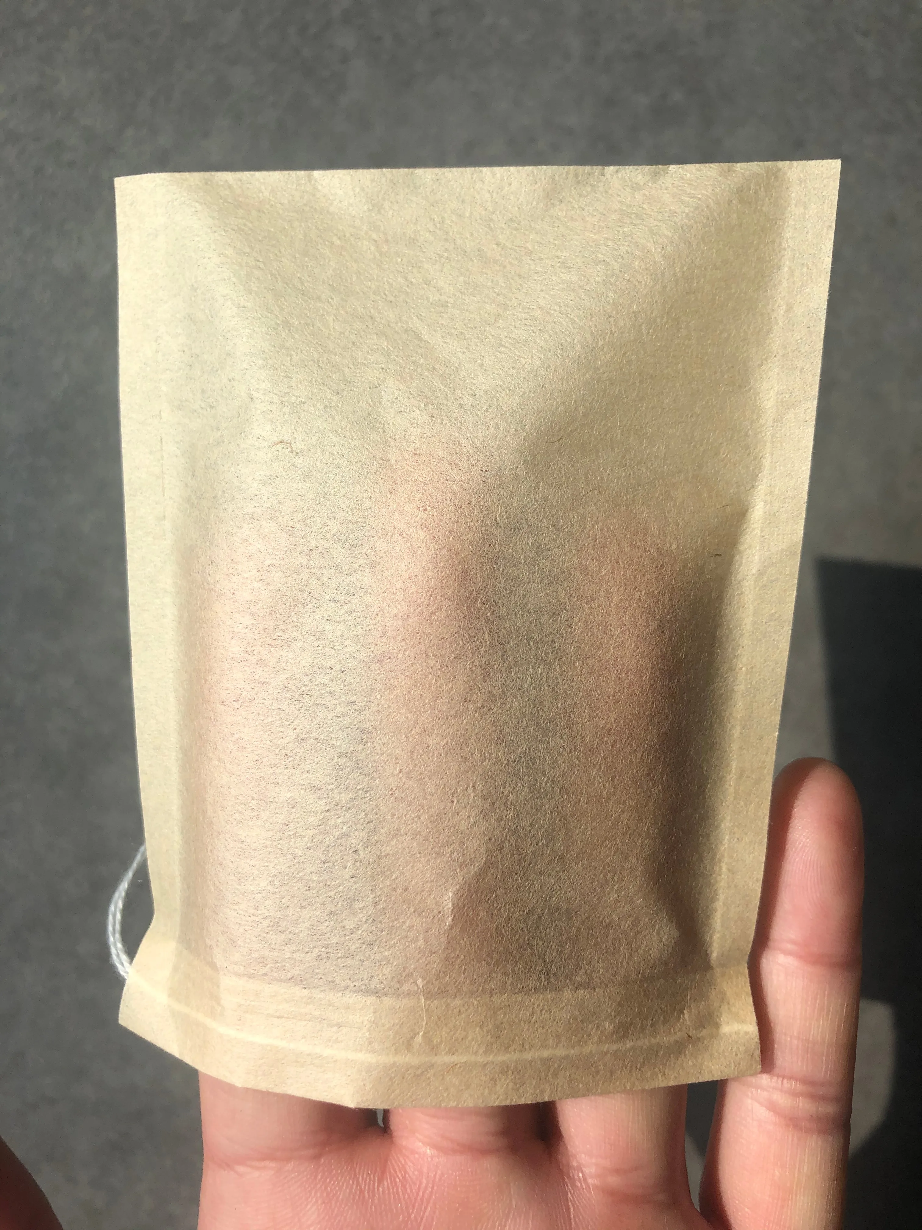 6*8cm Stock Biodegradable Tea Filter Bags Natural Wood Pulp Paper Cotton Draw Strings Empty Loose Leaf Tea Coffee Food Beverage